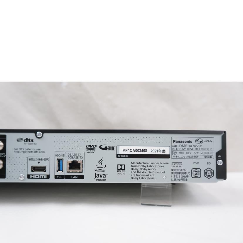 Panasonic パナソニック/BDレコーダー/DMR-4CW201/DMR-4CW201//VN1CA003468/ABランク/67