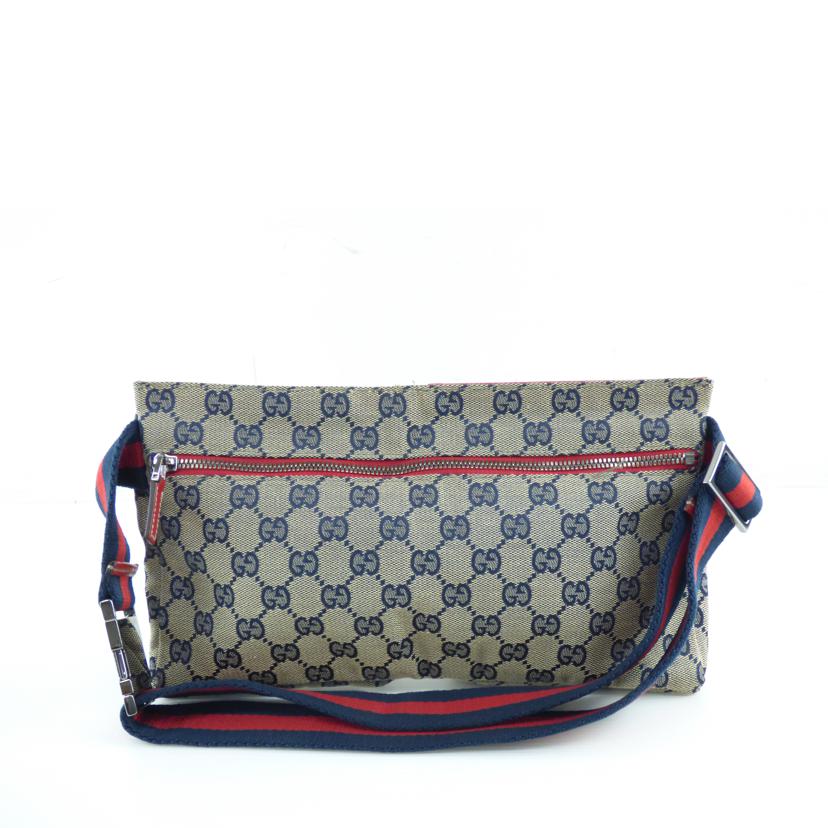 GUCCI グッチ/GGキャンバスレザーウエストバッグ/28566//001***/ABランク/64