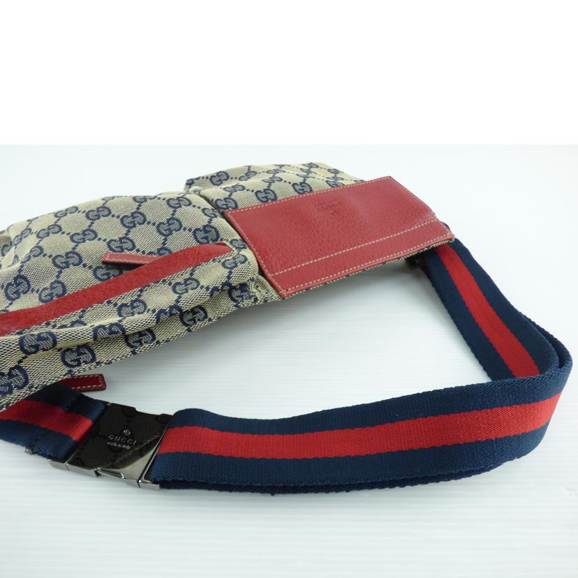 GUCCI グッチ/GGキャンバスレザーウエストバッグ/28566//001***/ABランク/64