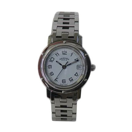 HERMES エルメス/クリッパー/白文字盤/レディースクォーツ/CL4.210//142****/Bランク/84