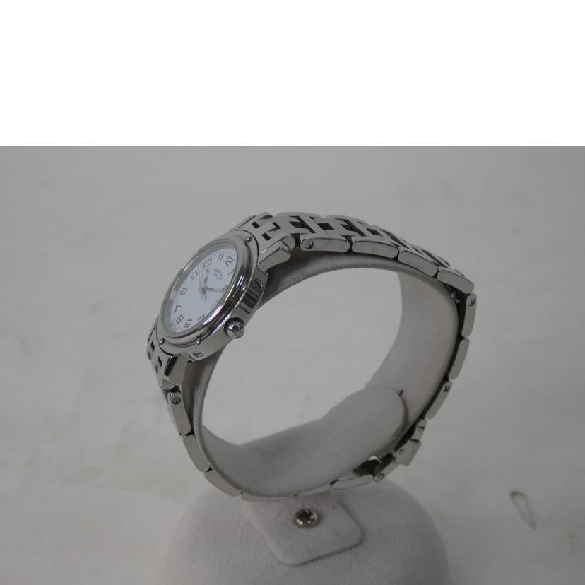 HERMES エルメス/クリッパー/白文字盤/レディースクォーツ/CL4.210//142****/Bランク/84