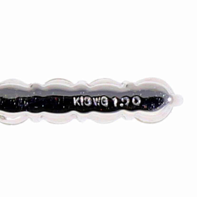 K18WG/K18WGクロスペンダントヘッド1.00/1.8//1.00ct/Aランク/75