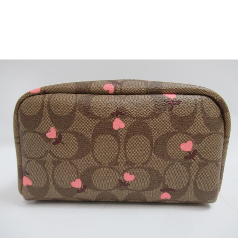 COACH/ポーチ/ハートフローラル/シグネチャー/C2901//L2054/Aランク/63