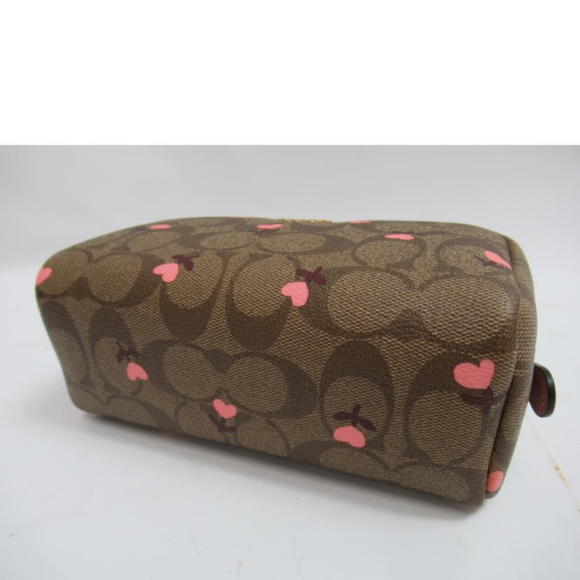 COACH/ポーチ/ハートフローラル/シグネチャー/C2901//L2054/Aランク/63