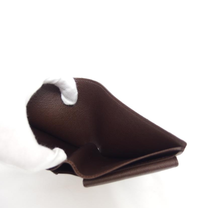 LV ルイ・ヴィトン 二つ折り財布 コンパクトウォレット/ポルトフォイユ・マルコ/ダミエ/エベヌ/N61675//CA2***/Aランク/04