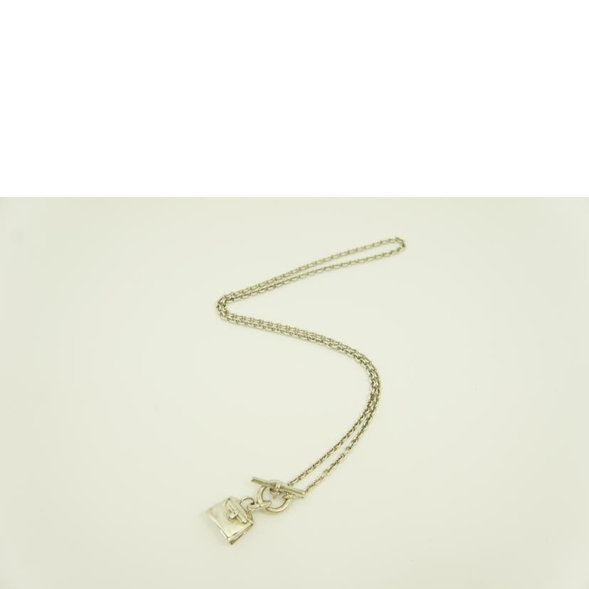 HERMES エルメス/シルバーアミュレットケリ-ネックレス//ABランク/75