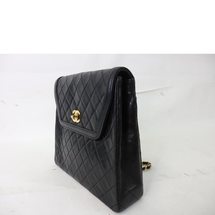 CHANEL シャネル/ココマークマトラッセチェーンショルダーバッグ/黒/ゴールド金具//164****/Bランク/84