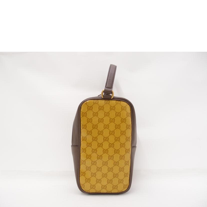 GUCCI グッチ アディダス ミニトップハンドバック 茶 GG レディース メンズ/adidasコラボ ハンドルバッグ/ブラウン/702387//493***/SAランク/69