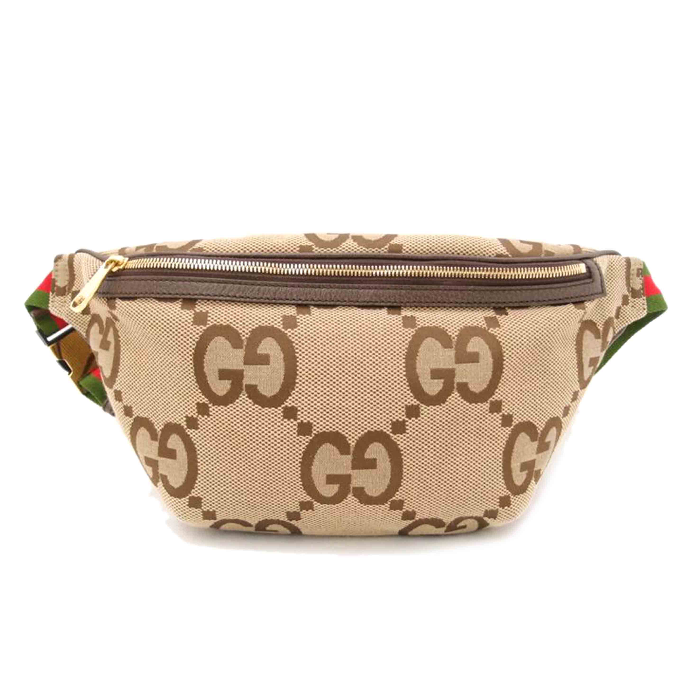 GUCCI グッチ ボディバッグ ウエストバッグ GGキャンバス メンズ レディース/ジャンボGGベルトバッグ/ベージュ/696031//527***/Aランク/69