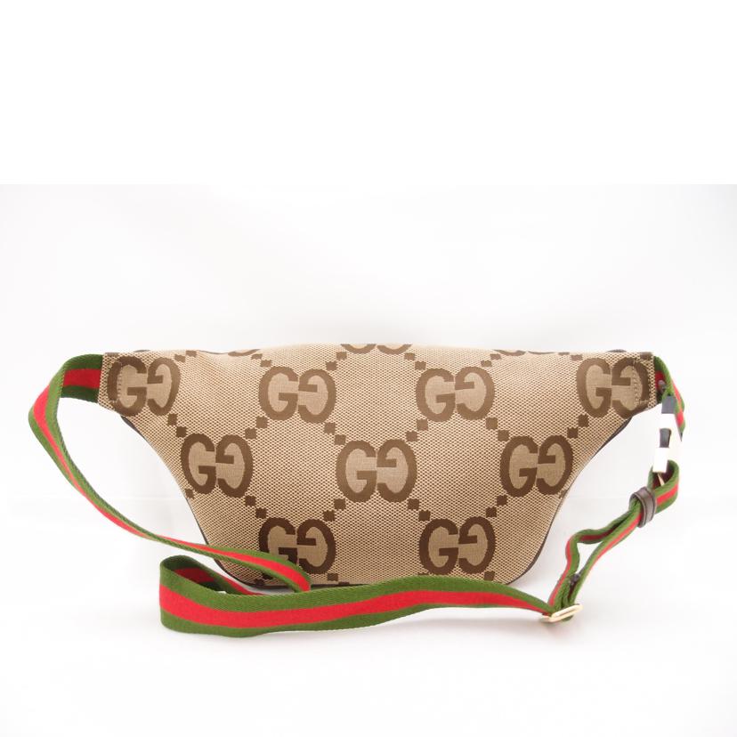 GUCCI グッチ ボディバッグ ウエストバッグ GGキャンバス メンズ レディース/ジャンボGGベルトバッグ/ベージュ/696031//527***/Aランク/69