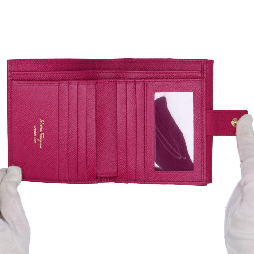 S.Ferragamo サルヴァトーレフェラガモ/ガンチーニ2つ折り財布/DR.22C877//ABランク/05