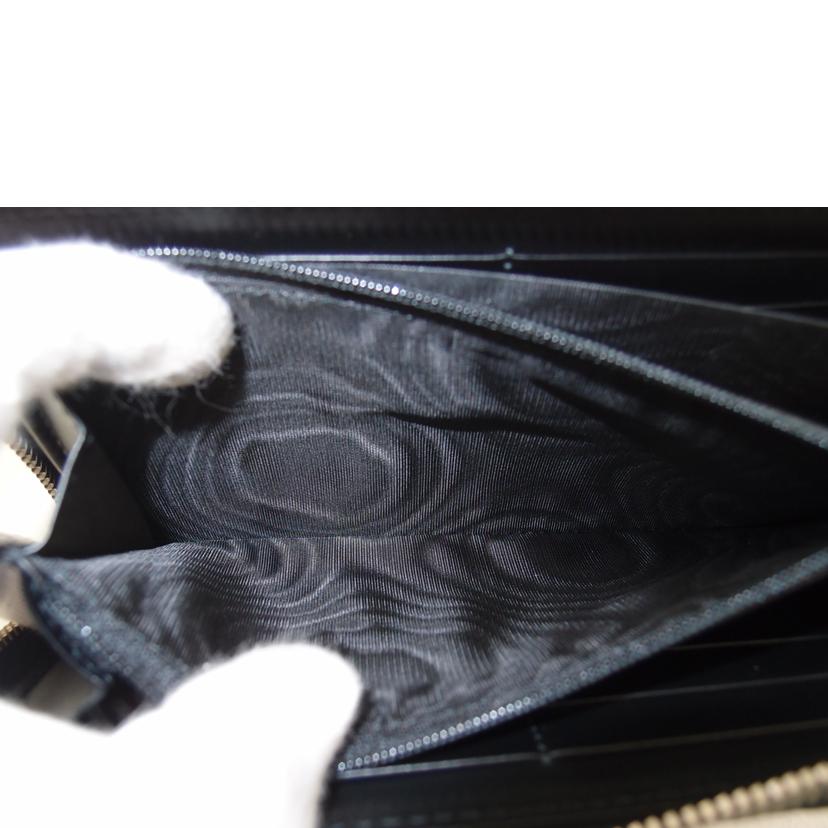 GUCCI グッチ 黒 GG柄 ジップ長財布 メンズ /GGエンボス・ラウンドファスナー長財布/ブラック/625558//203***/SAランク/69