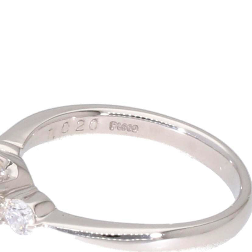 /◎ PT900ダイヤリング1.020/0.15ct//Aランク/75