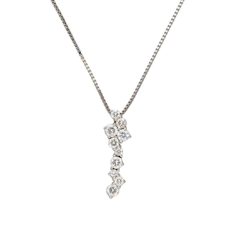 / PT950/850ダイヤネックレス0.60ct//Aランク/77