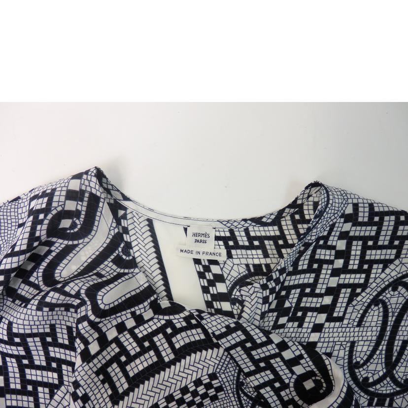 HERMES エルメス/モザイク柄ノースリーブワンピース/#34//SAランク/84
