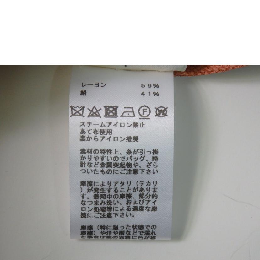 HERMES エルメス/ドレープ・ノースリーブワンピース/#34/サーモンピンク//Aランク/84