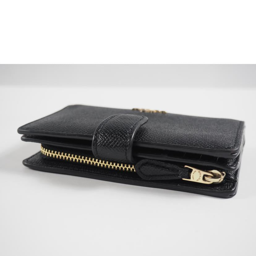 COACH コーチ/2つ折り財布/L字ZIPコンパクト PVC/黒/F11484//Bランク/79