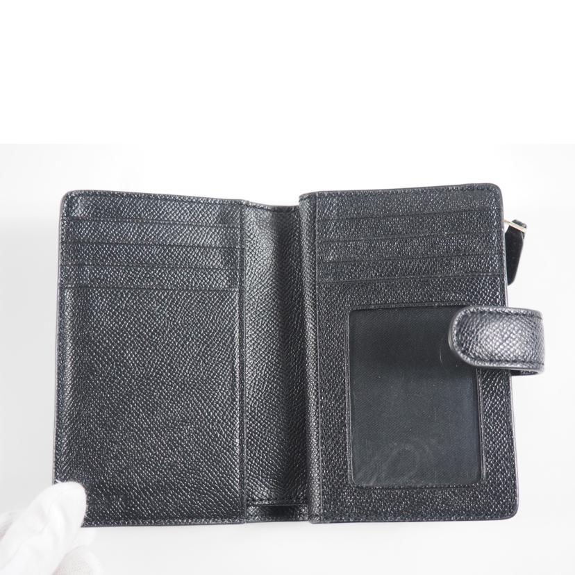 COACH コーチ/2つ折り財布/L字ZIPコンパクト PVC/黒/F11484//Bランク/79