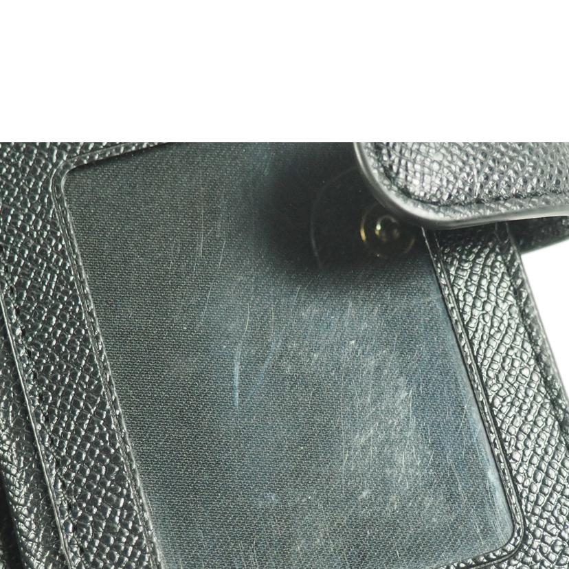 COACH コーチ/2つ折り財布/L字ZIPコンパクト PVC/黒/F11484//Bランク/79