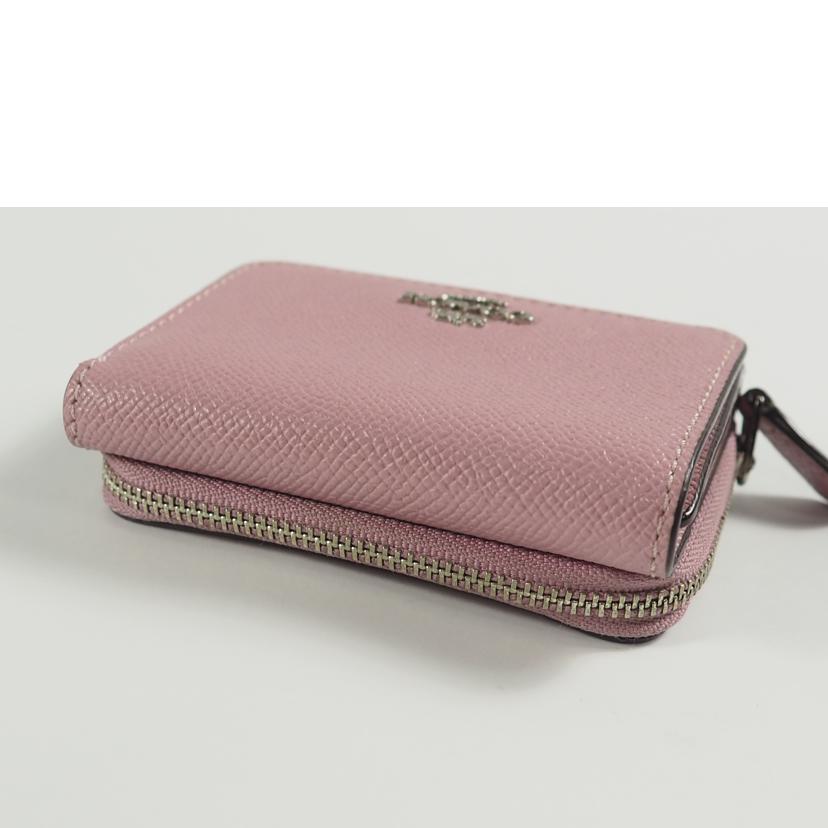 COACH コーチ/スモールトライフォールドウォレット/クロスグレイン/ピンク/F37968//Bランク/79