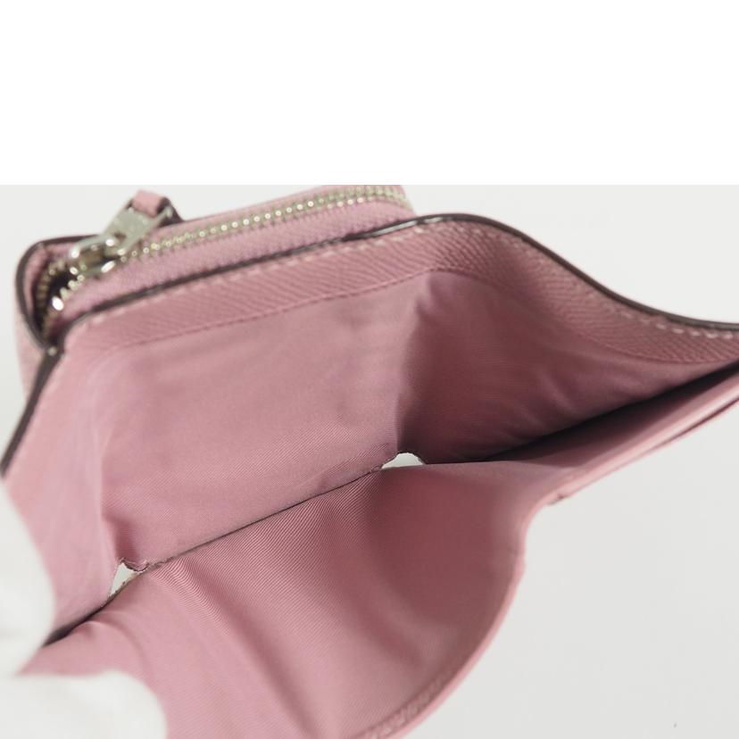 COACH コーチ/スモールトライフォールドウォレット/クロスグレイン/ピンク/F37968//Bランク/79