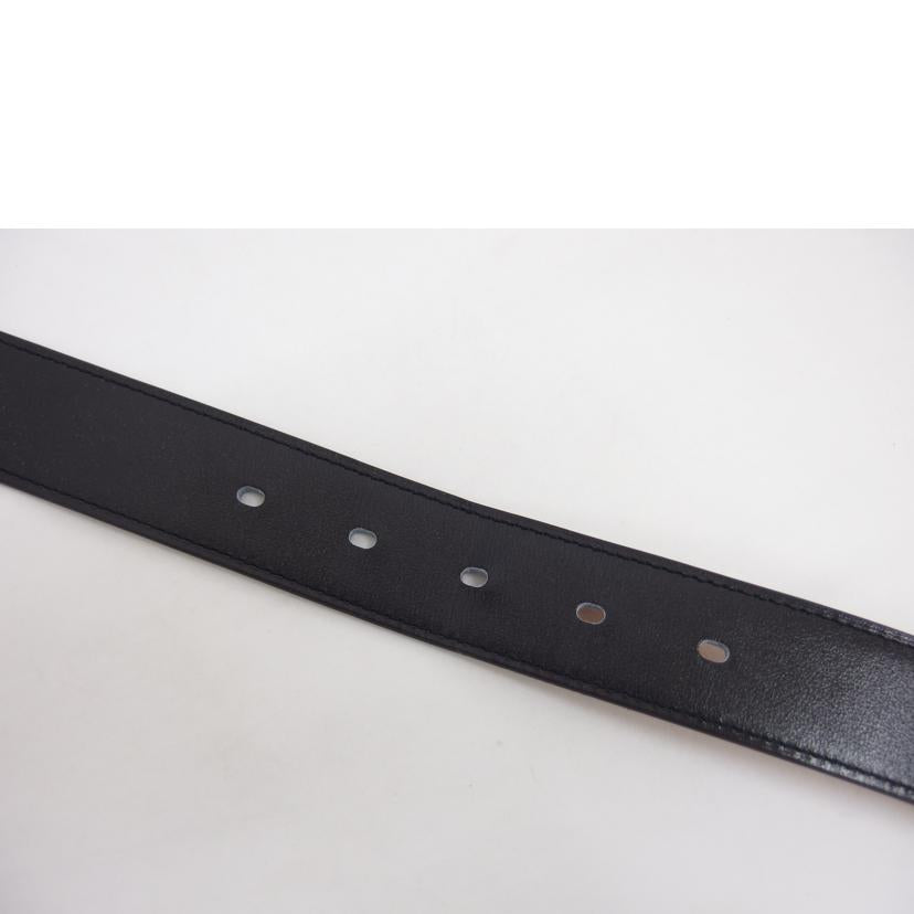 HERMES エルメス/Hバックル/シルバー金具レザーベルト/ブラック//D F********/ABランク/04