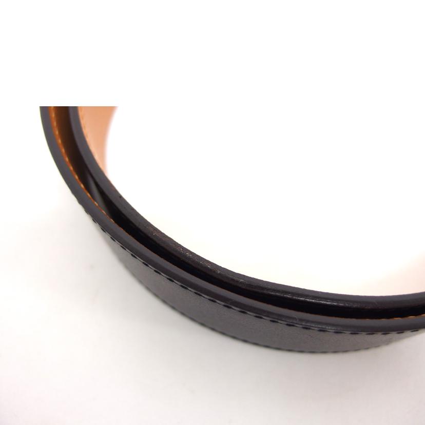 HERMES エルメス/Hバックル/シルバー金具レザーベルト/ブラック//D F********/ABランク/04