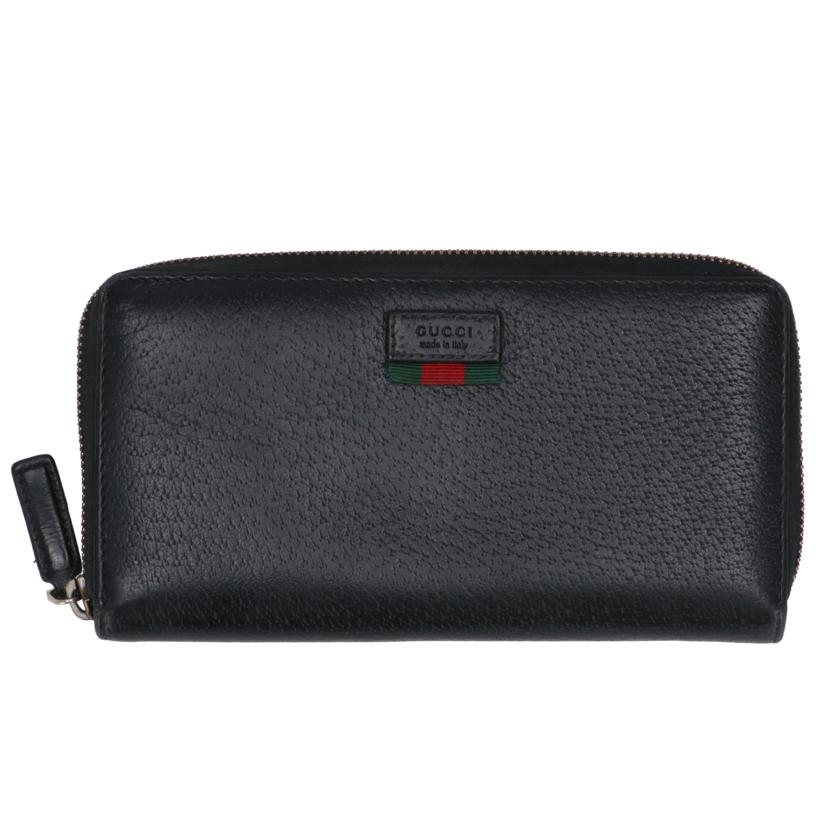 GUCCI グッチ/ウェブシェリーラインラウンドファスナー財布/435298//041**/ABランク/05