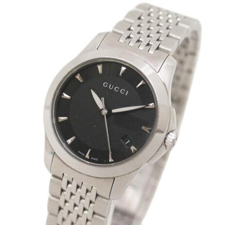 GUCCI グッチ 腕時計 126.5 黒文字盤/Gタイムレス/レディース/クォーツ/YA126502//124*****/Bランク/69
