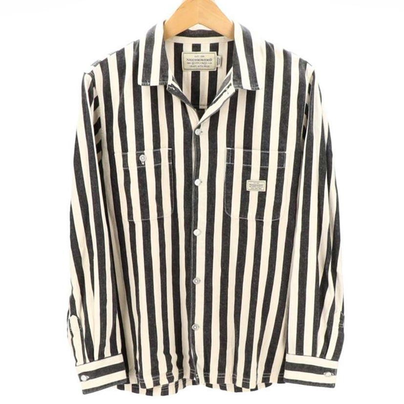 NEIGHBORHOOD NEIGHBORHOOD/NEIGHBORHOOD ストライプシャツ/s//ABランク/75