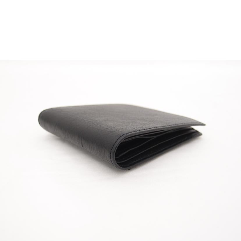 BALENCIAGA バレンシアガ 黒 メンズ スタッズ/レザー二つ折り札入れ/ブラック/286089//203**/SAランク/69