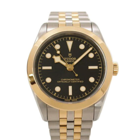 TUDOR チューダー チュードル 腕時計 黒文字盤 YG×SS コンビ/ブラックベイ39 S&G/自動巻き/79663//27V****/SAランク/69