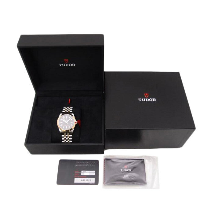 TUDOR チューダー チュードル 腕時計 黒文字盤 YG×SS コンビ/ブラックベイ39 S&G/自動巻き/79663//27V****/SAランク/69