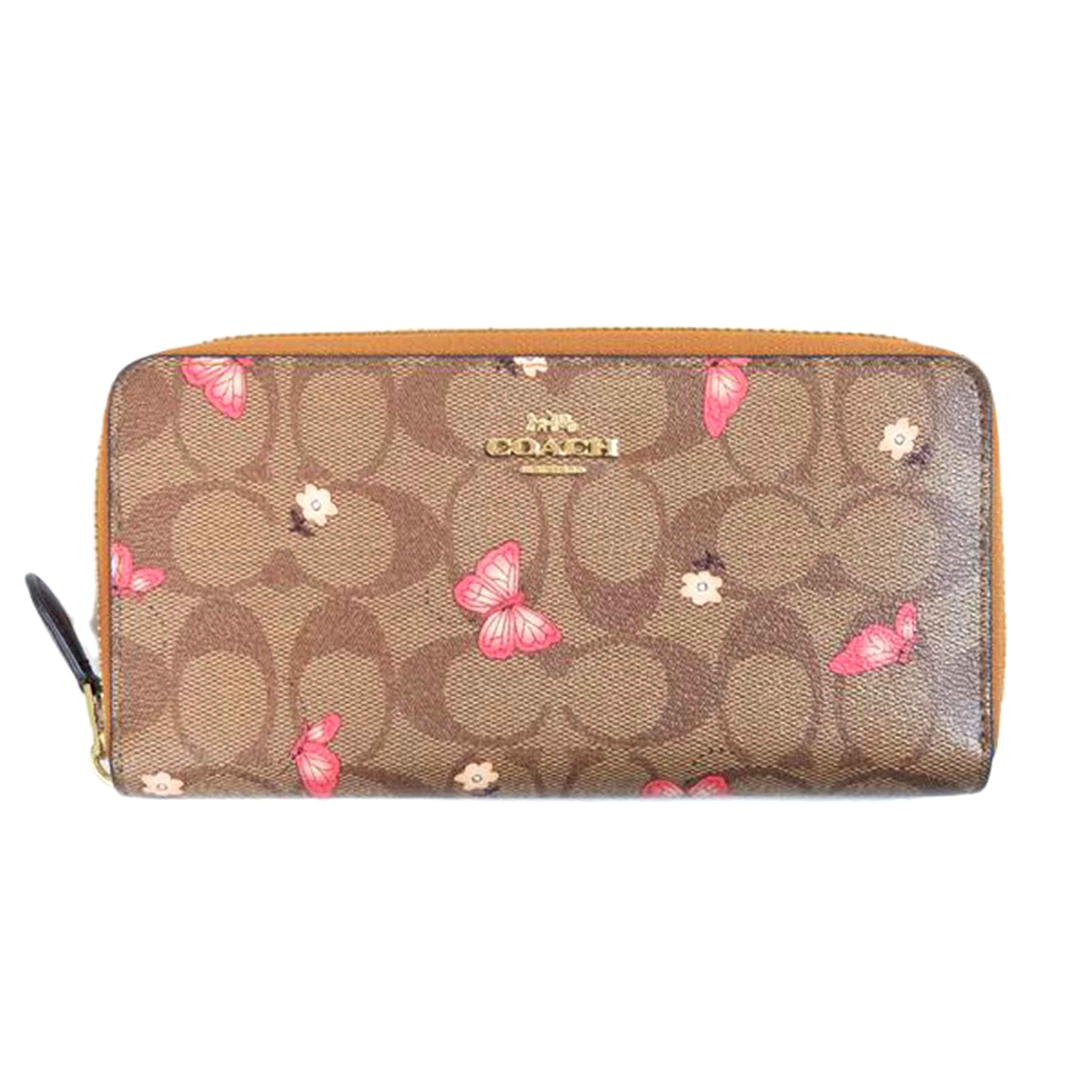 COACH コーチ/シグネチャーバタフライジッピーウォレット/2858//M1783/Aランク/71