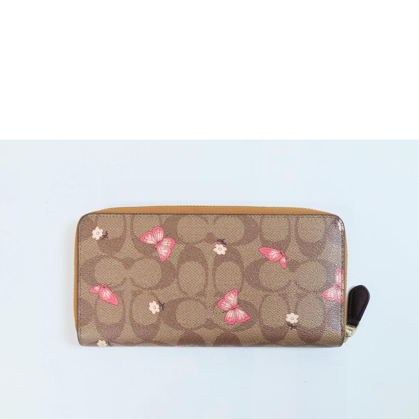COACH コーチ/シグネチャーバタフライジッピーウォレット/2858//M1783/Aランク/71