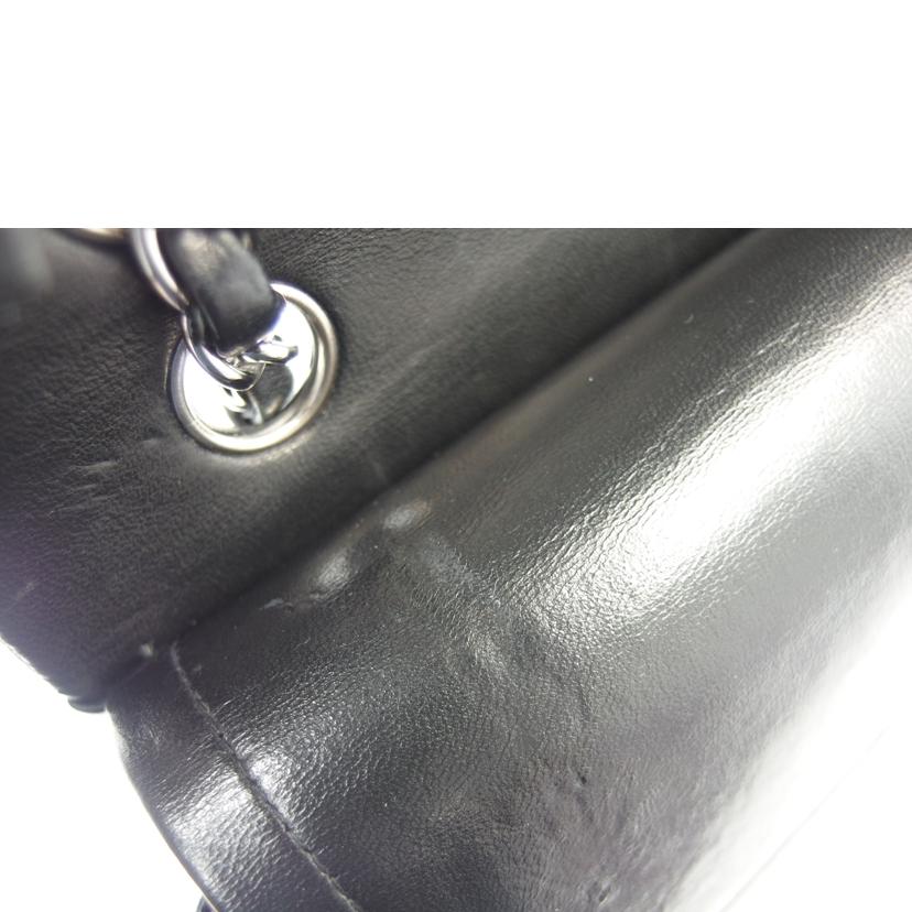 CHANEL シャネル/ラムスキンマトラッセWフラップチェーンショルダー25/シルバー金具/A01112//7730070/ABランク/83