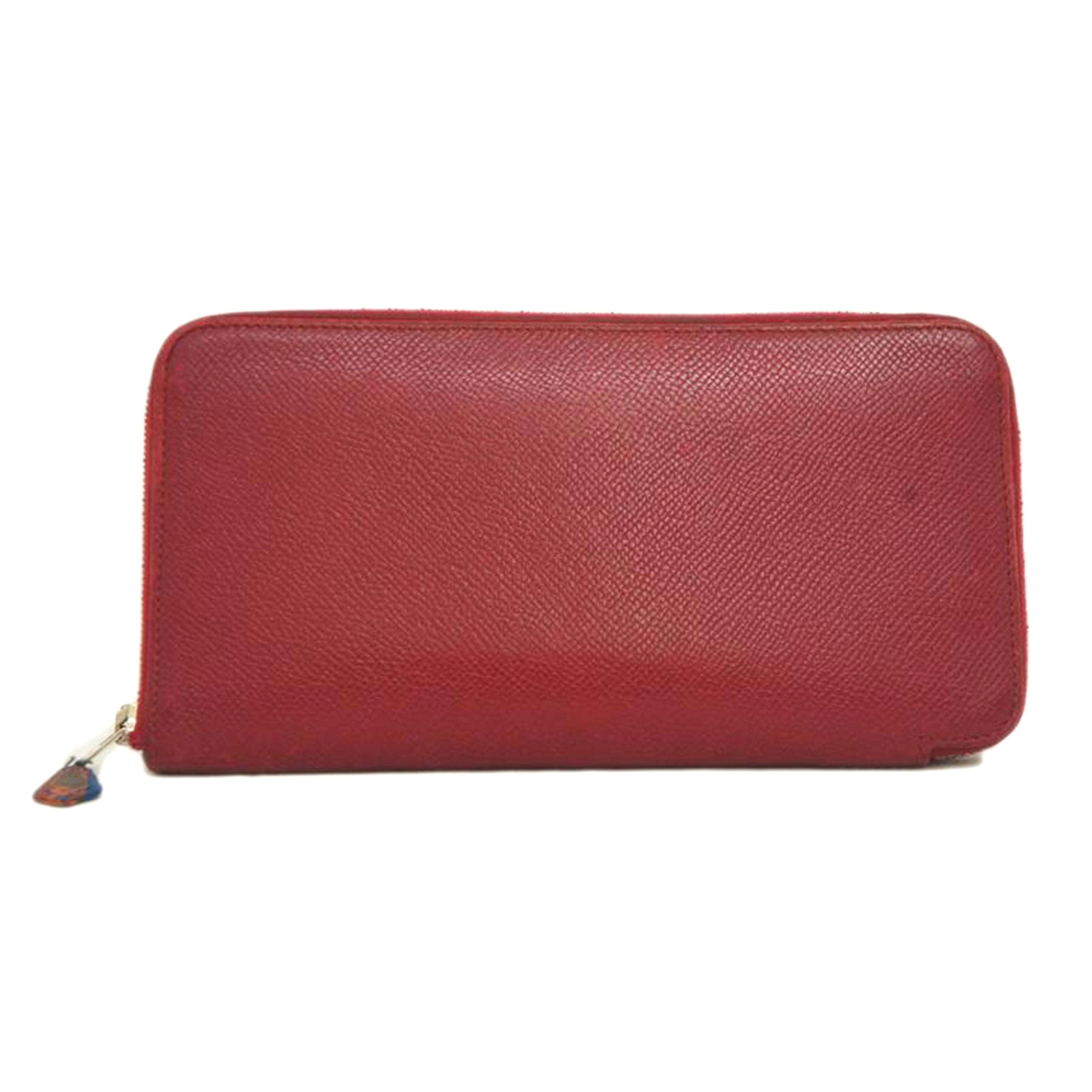 HERMES エルメス/アザップロングシルクイン長財布 WINE//AR □P刻印/BCランク/09