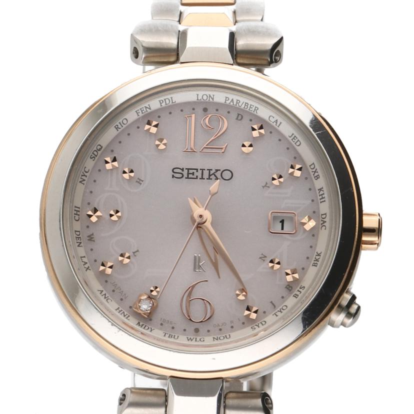 SEIKO セイコー/ルキアレディダイヤ電波ソーラー/チタン/1B35-0AD0//910306/Aランク/75