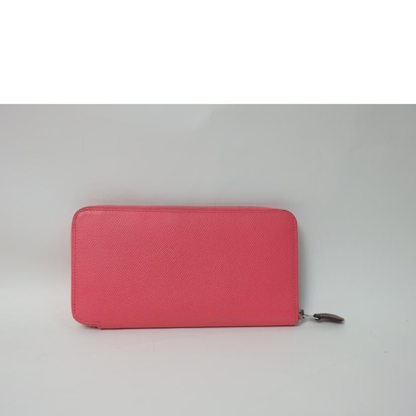 HERMES エルメス/ エプソンアザップシルクイン/ヴォーエプソン/ラウンドファスナー/ピンク//C刻印 TS007/Bランク/84