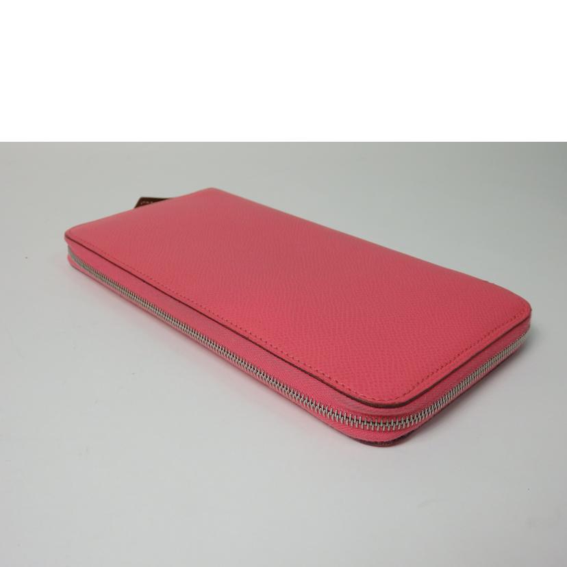 HERMES エルメス/ エプソンアザップシルクイン/ヴォーエプソン/ラウンドファスナー/ピンク//C刻印 TS007/Bランク/84