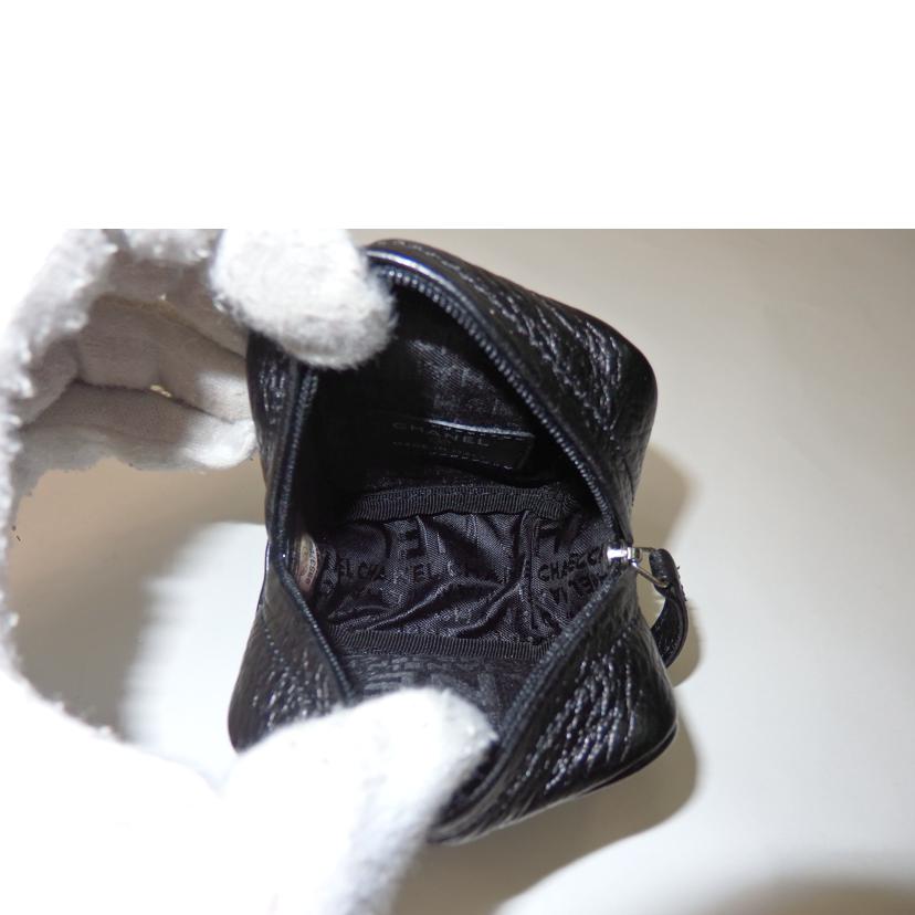 CHANEL シャネル/ココマークレザーポーチ/黒/A25467//8953782/SAランク/84