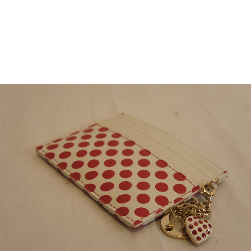 Dior ディオール/カードホルダードットチャーム付//MA-0260/Aランク/92