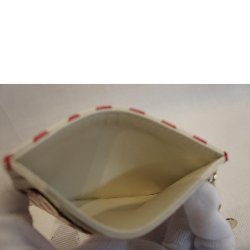 Dior ディオール/カードホルダードットチャーム付//MA-0260/Aランク/92