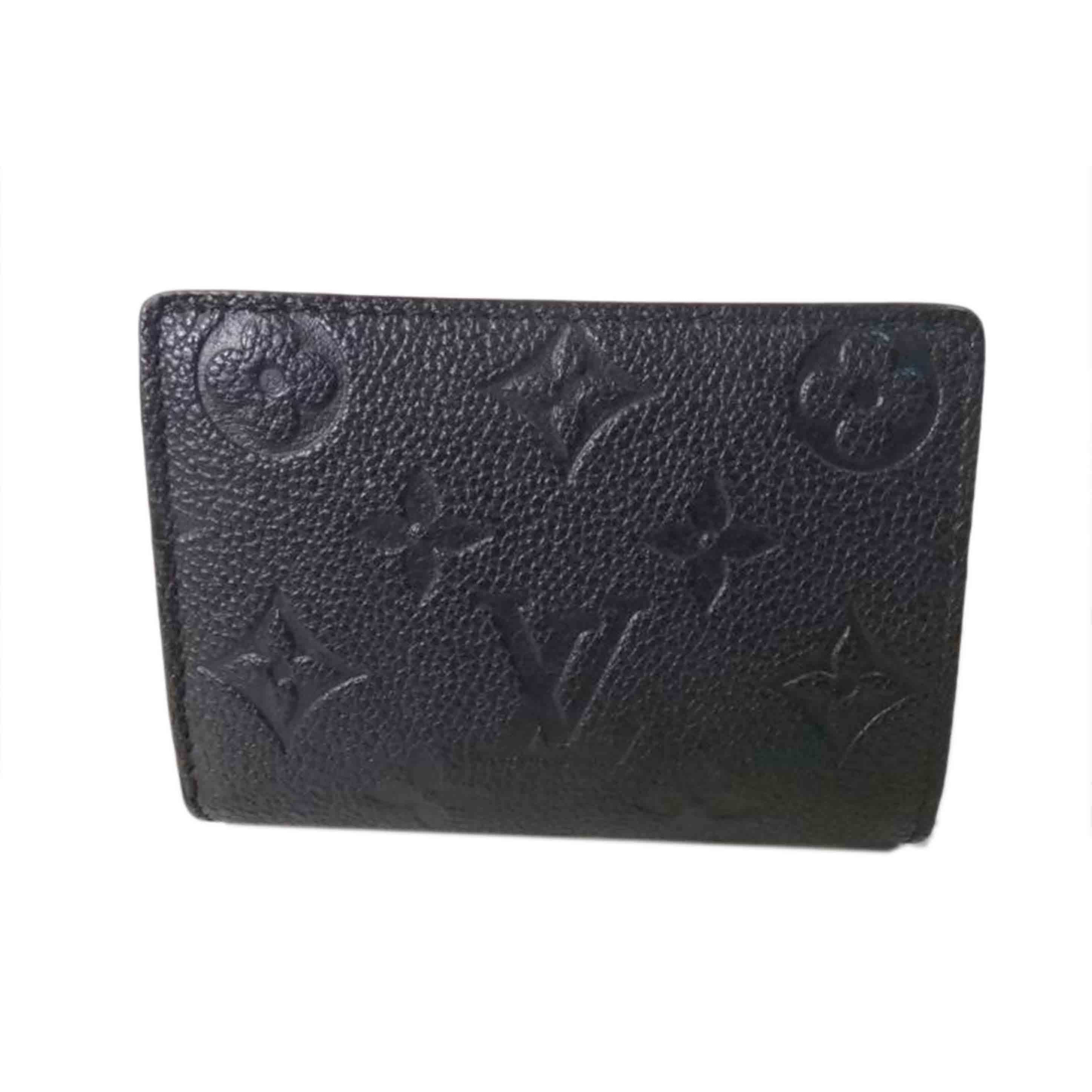 LV ルイヴィトン/ポルトフォイユ・クレア/モノグラム・アンプラント/ノワール/M80151//RFI****/Aランク/84