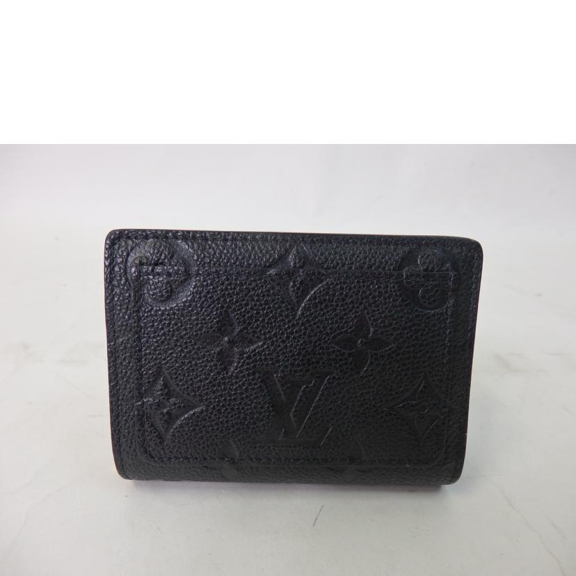 LV ルイヴィトン/ポルトフォイユ・クレア/モノグラム・アンプラント/ノワール/M80151//RFI****/Aランク/84