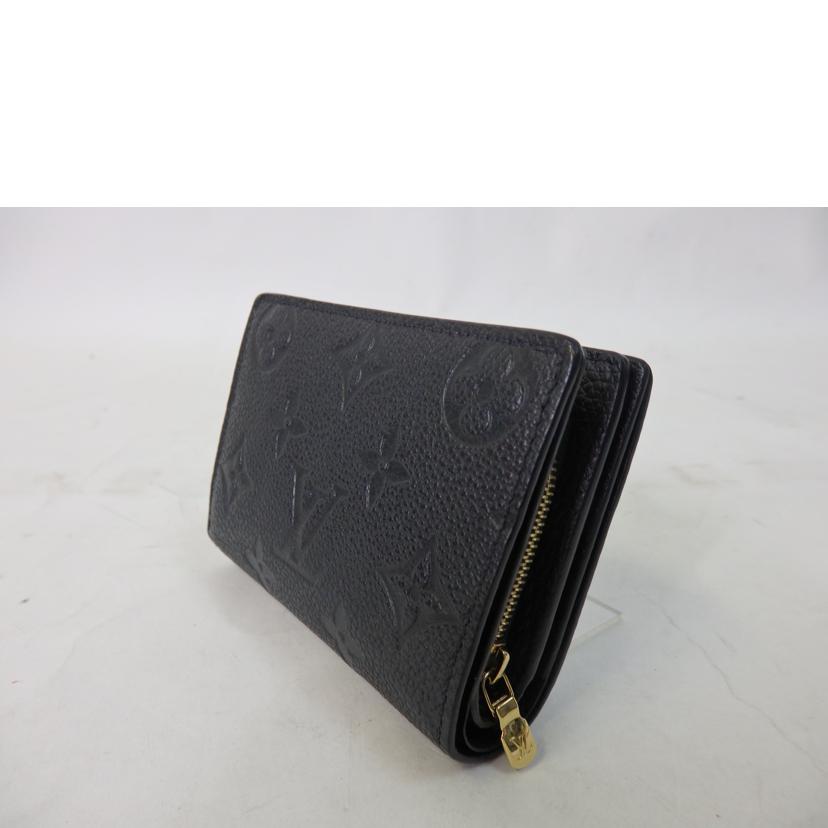 LV ルイヴィトン/ポルトフォイユ・クレア/モノグラム・アンプラント/ノワール/M80151//RFI****/Aランク/84