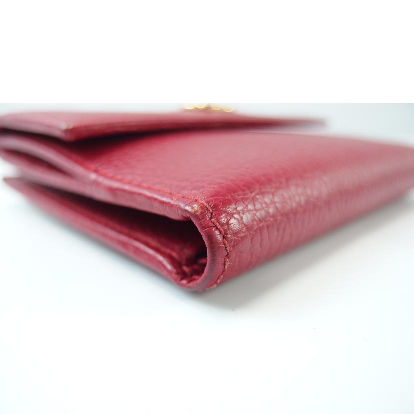 GUCCI グッチ/GGプチマーモントレザーコンパクトウォレット/456122//496334/Bランク/83