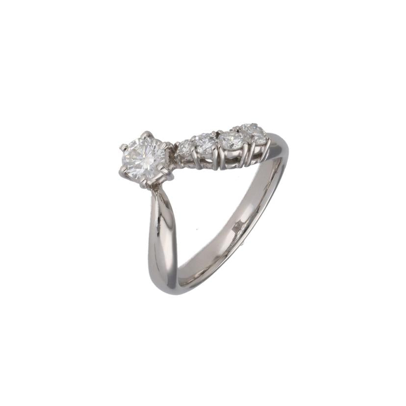 Pt900/PTダイヤリング0.41/0.32#13/9264752024207//0.41/0.32/Aランク/75