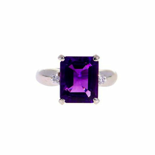 Pt900/Pt900アメジストリング #12/6.4//0.08/Aランク/75