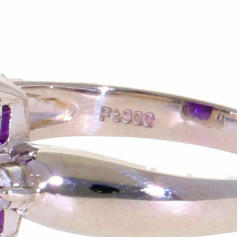 Pt900/Pt900アメジストリング #12/6.4//0.08/Aランク/75